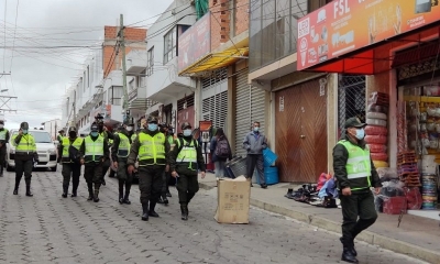 El inicio del operativo en la plazuela de El Reloj 