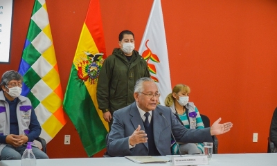 El ministro de Educación, Víctor Hugo Cárdenas.