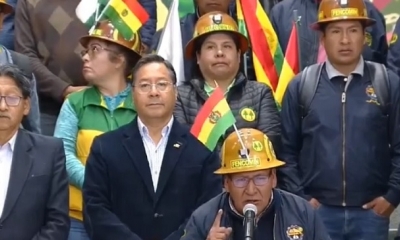 El presidente Luis Arce 