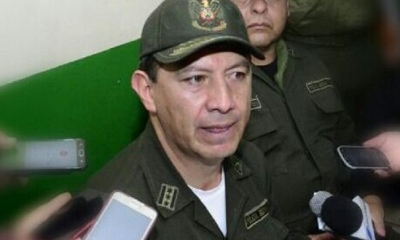 César Rommel Raña, excomandante departamental de la Policía de Oruro/Foto. RRSS