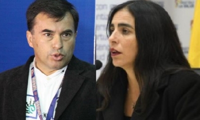 Juan Ramón Quintana y Gabriela Montaño/Foto. Kandire