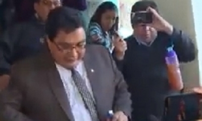 El diputado espera su audiencia cautelar/Foto. Captura de pantalla