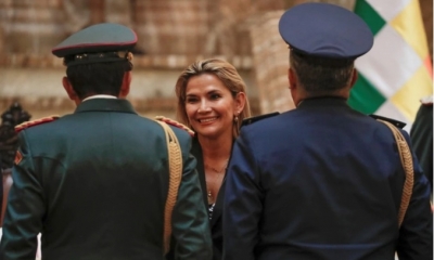La presidenta transitoria de Bolivia, Jeanine Áñez