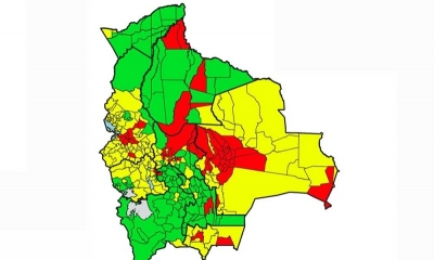 El Ministerio de Salud publicó este viernes 29 de mayo una nueva actualización del Índice de Riesgo Municipal respecto al Covid-19
