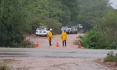 La lluvia apagó todas las brasas de la explosión/Foto. RRSS