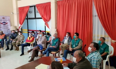Guzmán hizo esas declaraciones después de que seis ministros y otras autoridades llegaron a Trinidad