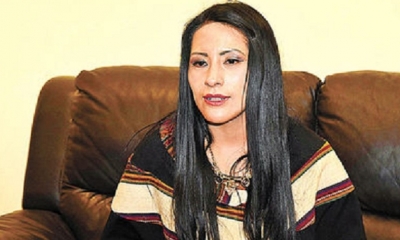 Wilma Alanoca, ex ministra de Culturas/Foto: RRSS