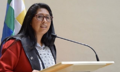 La presidenta de la Asamblea Legislativa (ALP), Eva Copa