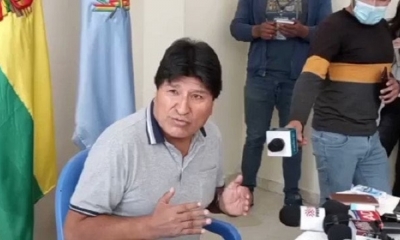 El líder de las Seis Federaciones del Trópico de Cochabamba, Evo Morales.