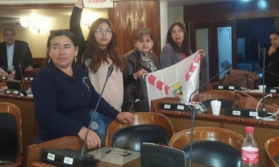 Diputadas defendiendo Incahuasi/Foto. RRSS