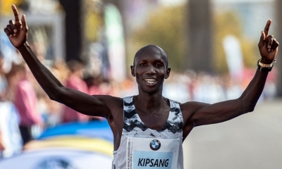 El corredor keniano de maratón Wilson Kipsang,