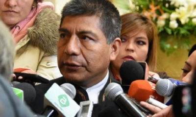 El canciller Fernando Huanacuni. | @MRE_Bolivia