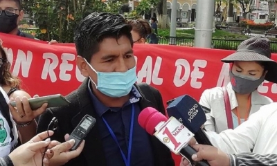 El dirigente José Catorceno.