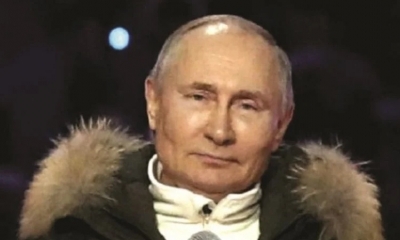 El presidente de Rusia, Vladimir Putin, en entrevista. 