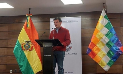 El senador Rodrigo Paz Pereira. 