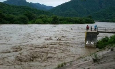 El caudal del río sigue creciendo/Foto. Adalberto Montenegro