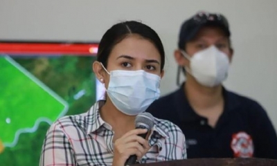 Alejandra Sandoval, secretaria de Medio Ambiente de la Gobernación de Santa Cruz. 