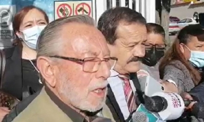 Juan del Granado y el grupo de abogados tras reunirse con el Relator de la ONU. Foto: Captura