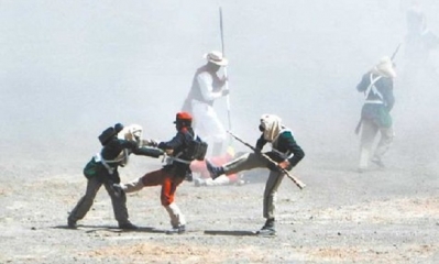 Escenificación. La rememoración de la batalla fue el 28 de marzo. Foto: APG