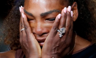 Serena Williams fue multada tras su salida de tono durante la final del Abierto de Estados Unidos/Foto. RRSS