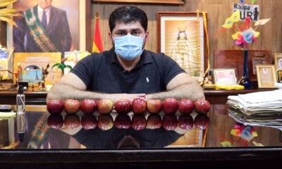 El alcalde de Cotoca, Wilfredo Áñez