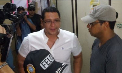 Monasterio fue aprehendido ayer junto a su chofer, después de que la Policía encontró en su vehículo un arma de fuego