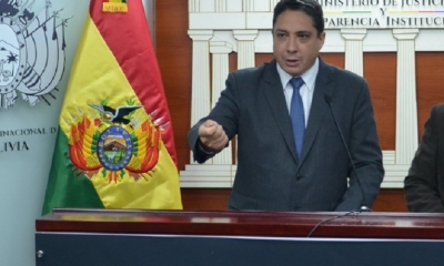 Héctor Arce,  ministro de Justicia/Foto. RRSS