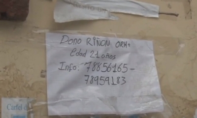 Los carteles se puede encontrar en todas las zonas del hospital/Foto. Captura de pantalla 