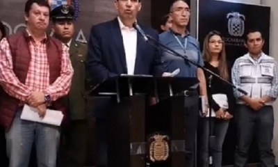 José María Leyes alcalde de Cochabamba. Foto: Captura