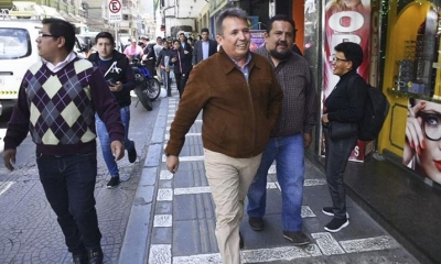 El general Williams Kaliman tras emitir sus declaraciones. | APG