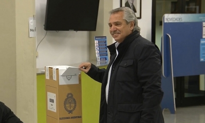El presidente Alberto Fernández emitió su voto