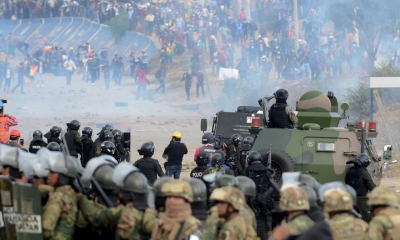 Represión en Sacaba, 15 de noviembre de 2019.