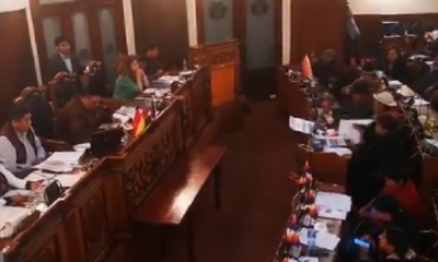 En la sesión estuvieron varios veedores internacionales/Foto. Captura de pantalla