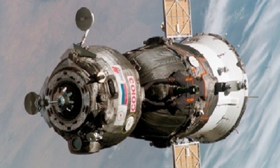 Cohete ruso Soyuz.