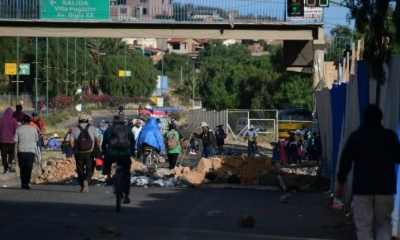 Bloqueo en la avenida Petrolera. | Foto archivo | Carlos López