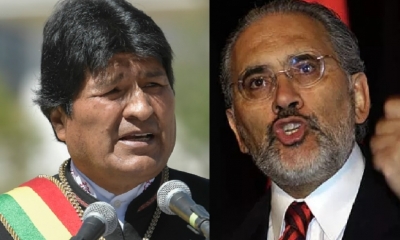 Evo Morales y Carlos Mesa/Foto. Kandire