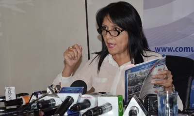 Gisela López, ministra de comunicación. Foto: ABI