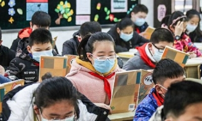 El 1 de septiembre casi 1,4 millones de alumnos volverán a las aulas en Wuhan. | Fuente: AFP