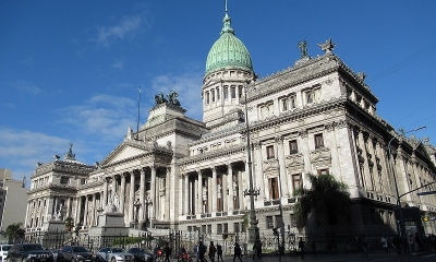El Congreso argentino en Buenos Aires.