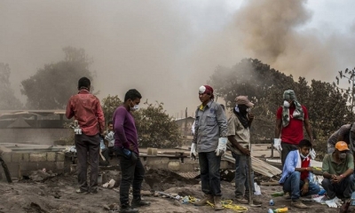 El volcán de Fuego tuvo varias erupciones que dejaron el saldo de más de un centenar de muertos. Foto: Internet