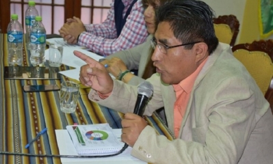 El gobernador de La Paz, Félix Patzi