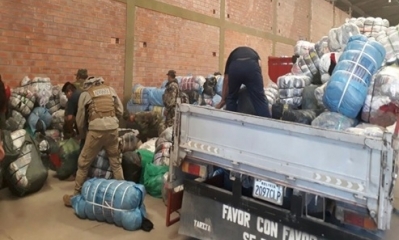 Contrabando de mercancía prohibida en Bermejo-Tarija 