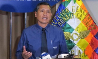 Celier Aparicio Arispe, director nacional de la DGAC/Foto. RRSS
