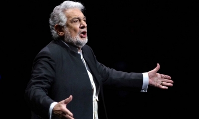 El tenor español Plácido Domingo