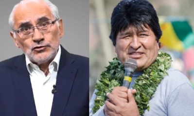 Carlos Mesa y Evo Morales/Foto. Kandire