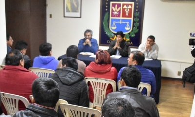Morales se reunió en Quillacollo/Foto. ABI 