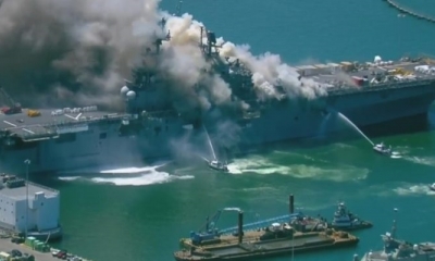 Aunque el barco tiene armas ligeras, normalmente no tiene grandes municiones explosivas
