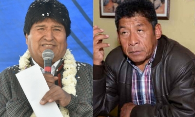 Evo Morales y Pedro Montes/Foto. Kandire