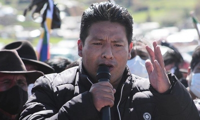 El gobernador de La Paz, Santos Quispe. | Foto archivo | Cortesía