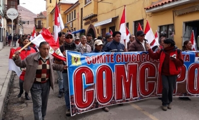 Foto / Archivo: Una marcha del Comité Cívico Potosinista (Comcipo).